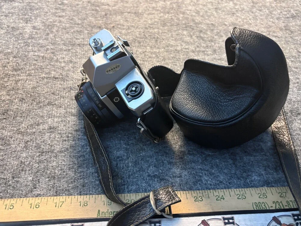 Ricoh Singlex TLS 35mm Film Camera with Rikenon 55mm Lens